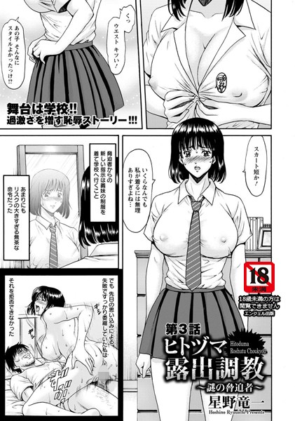 星野竜一|ヒトヅマ露出調教 〜謎の脅迫者〜 第3話【単話】❤羞恥 【評価3.50】